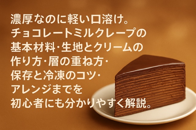 Chocolate mille crepe thumbnail