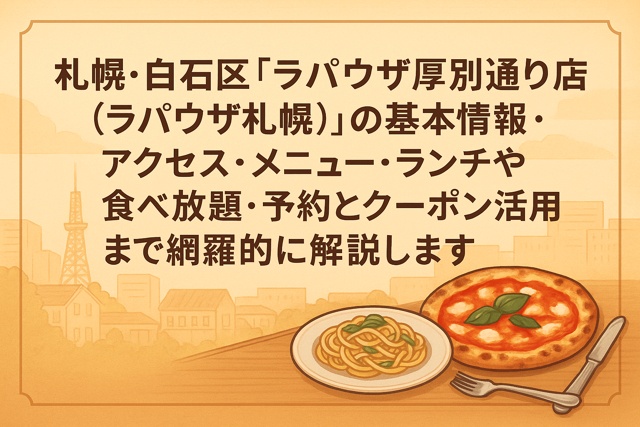 Sapporo La Pausa Atsubetsu-dori guide