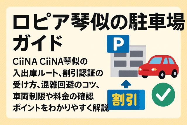 Lopia Kotoni parking guide