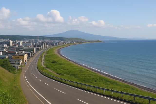 coastal-highway-curving-along-blue-sea-japan