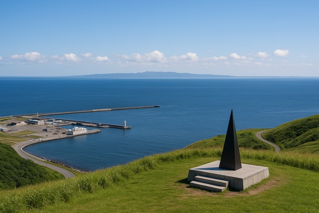 northern-hokkaido-coast-viewpoint-monument-sea